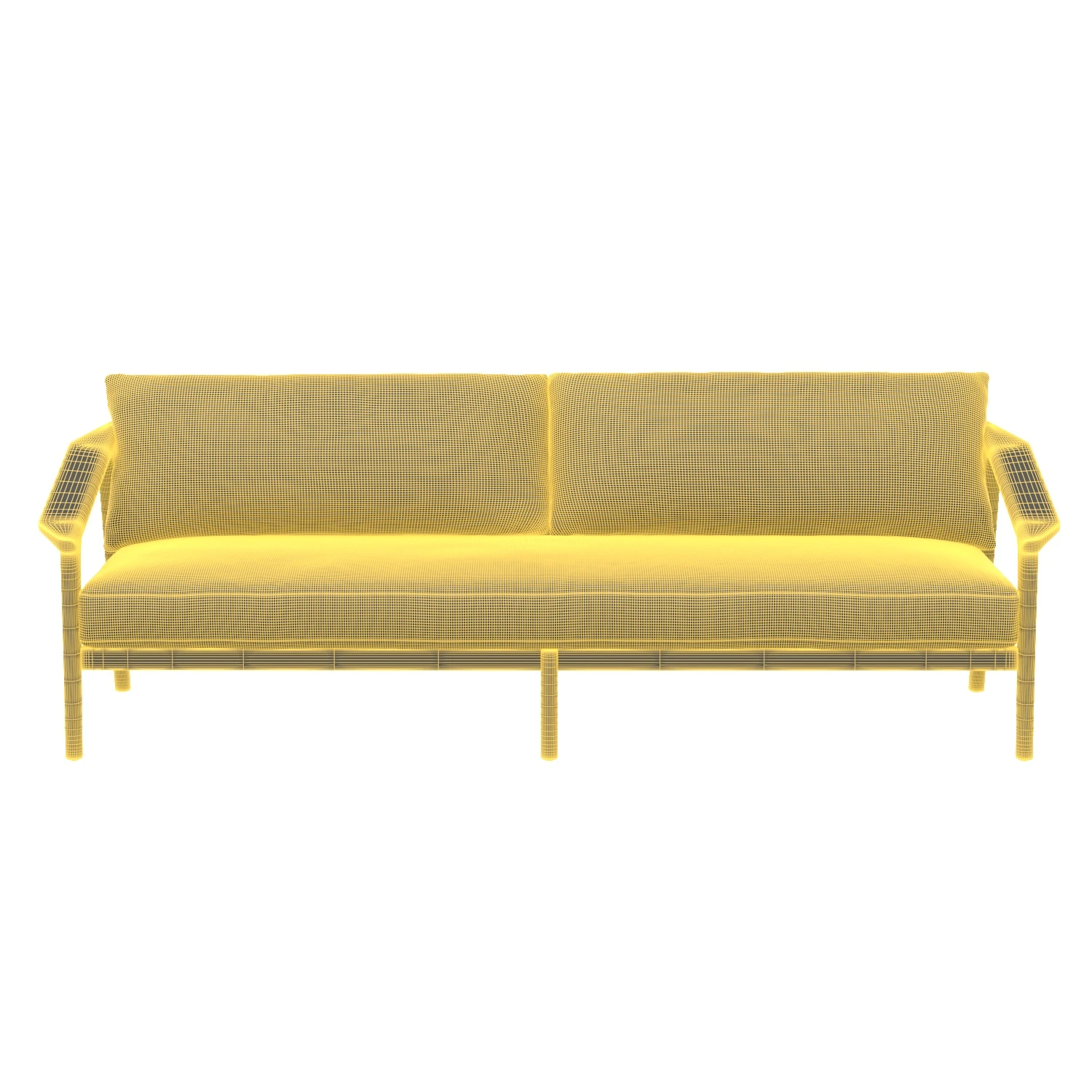 Malta Teak Sofa 3D Model_07