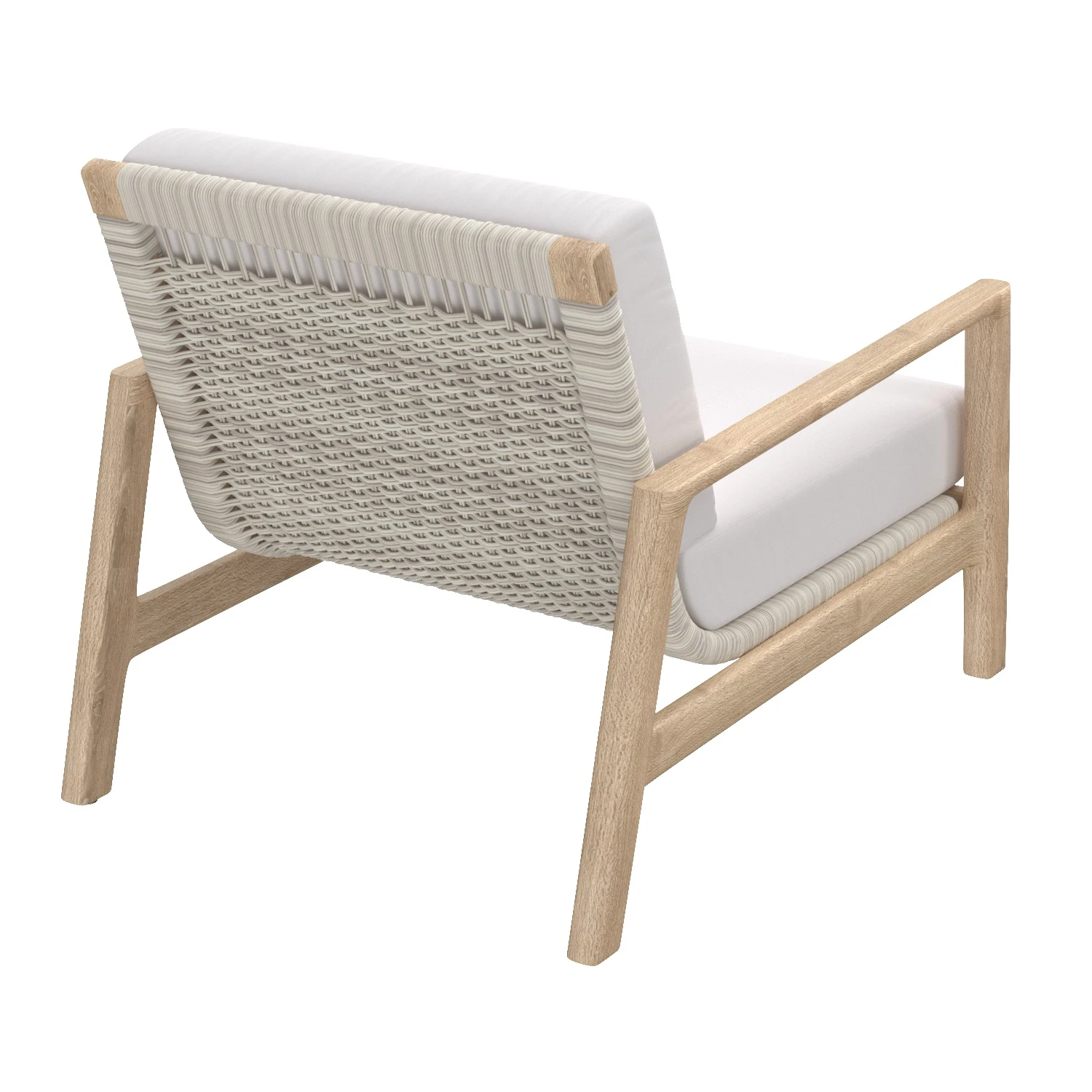 Mesa Teak Lounge Chair 3D Model_06