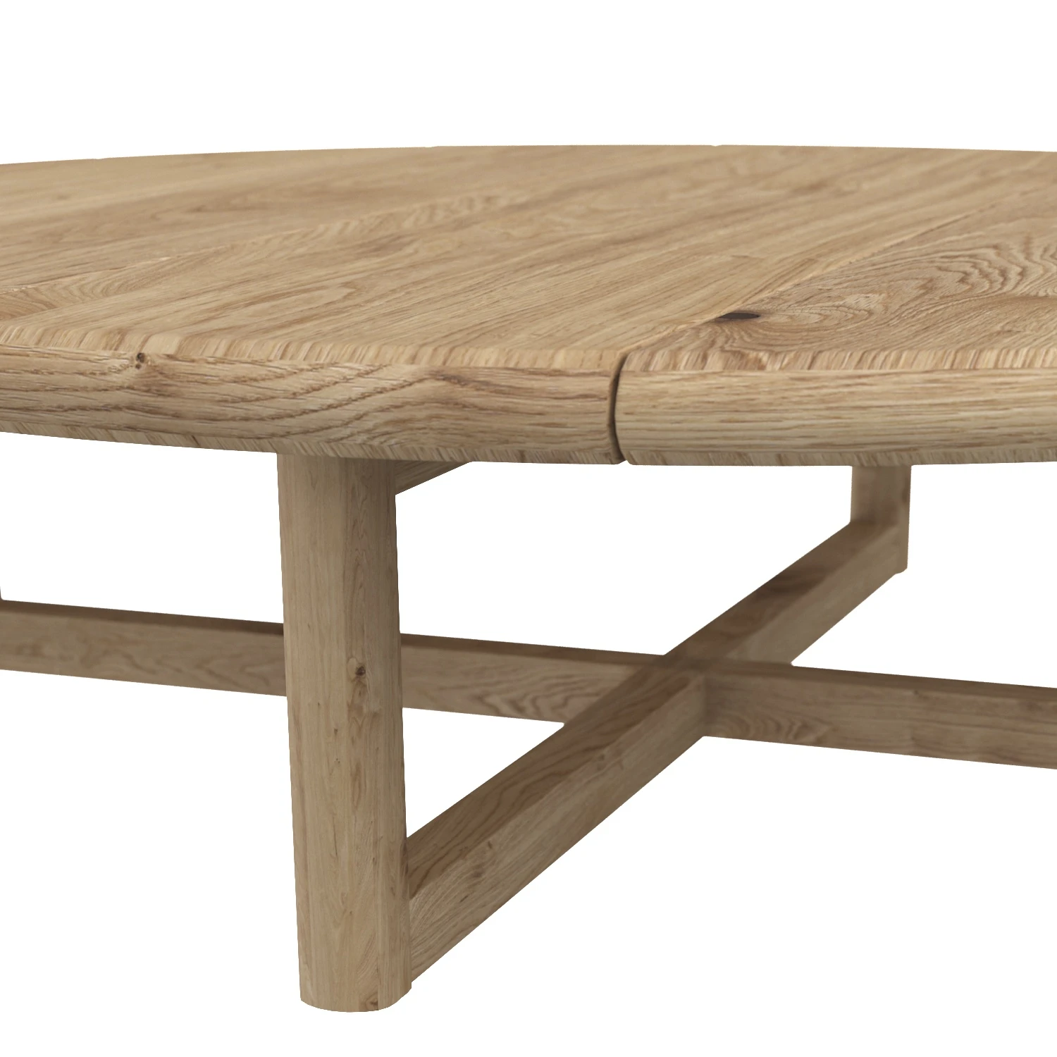 Mesa Teak Round Coffee Table 3D Model_05