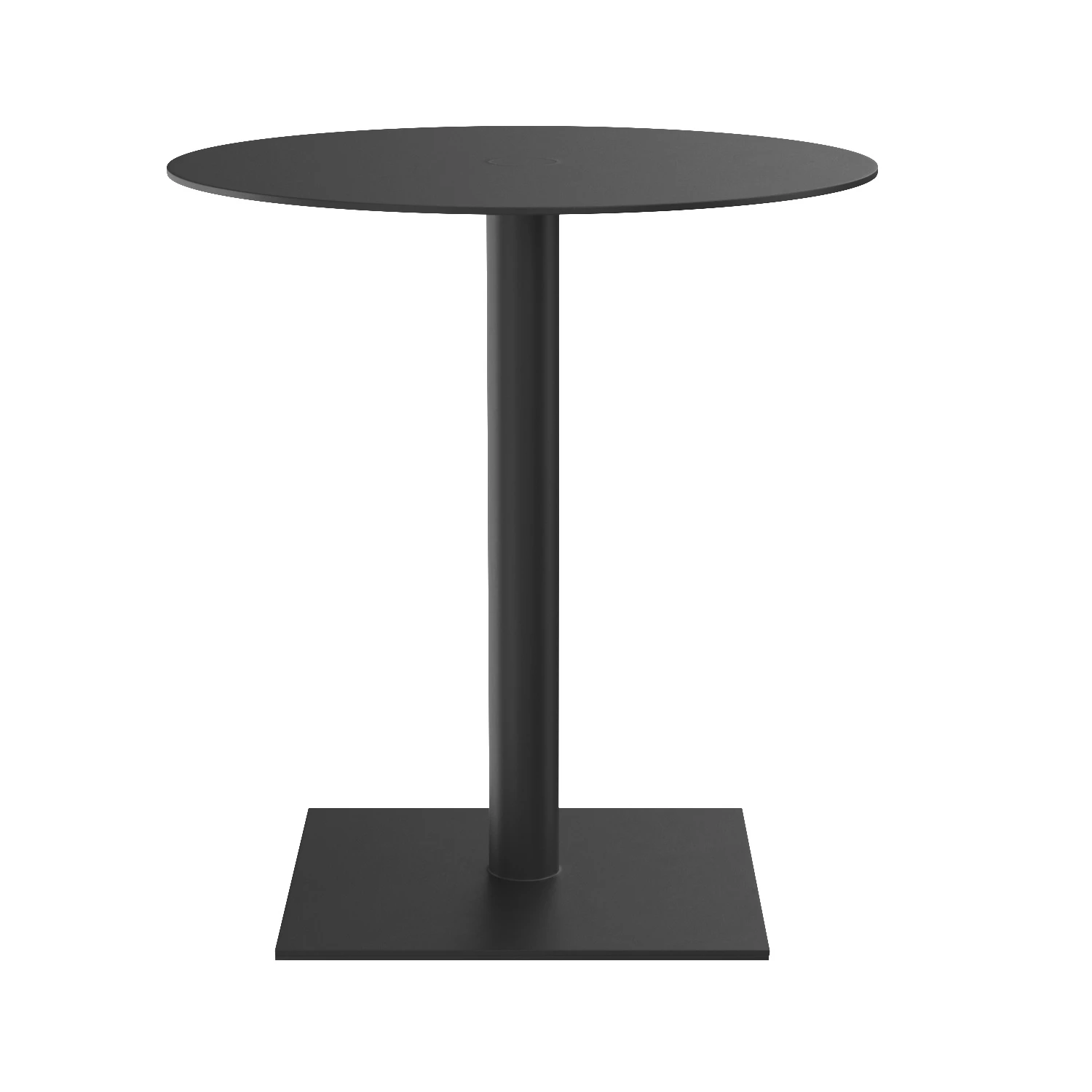 Mies Side Table Black Steel 3D Model_03