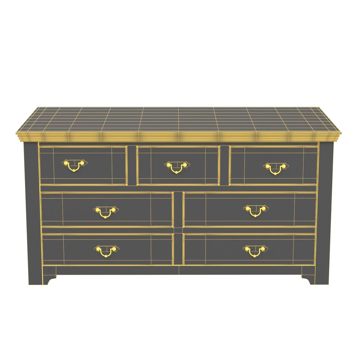 Mirage Dresser Hand Applied Deep Stain 3D Model_07