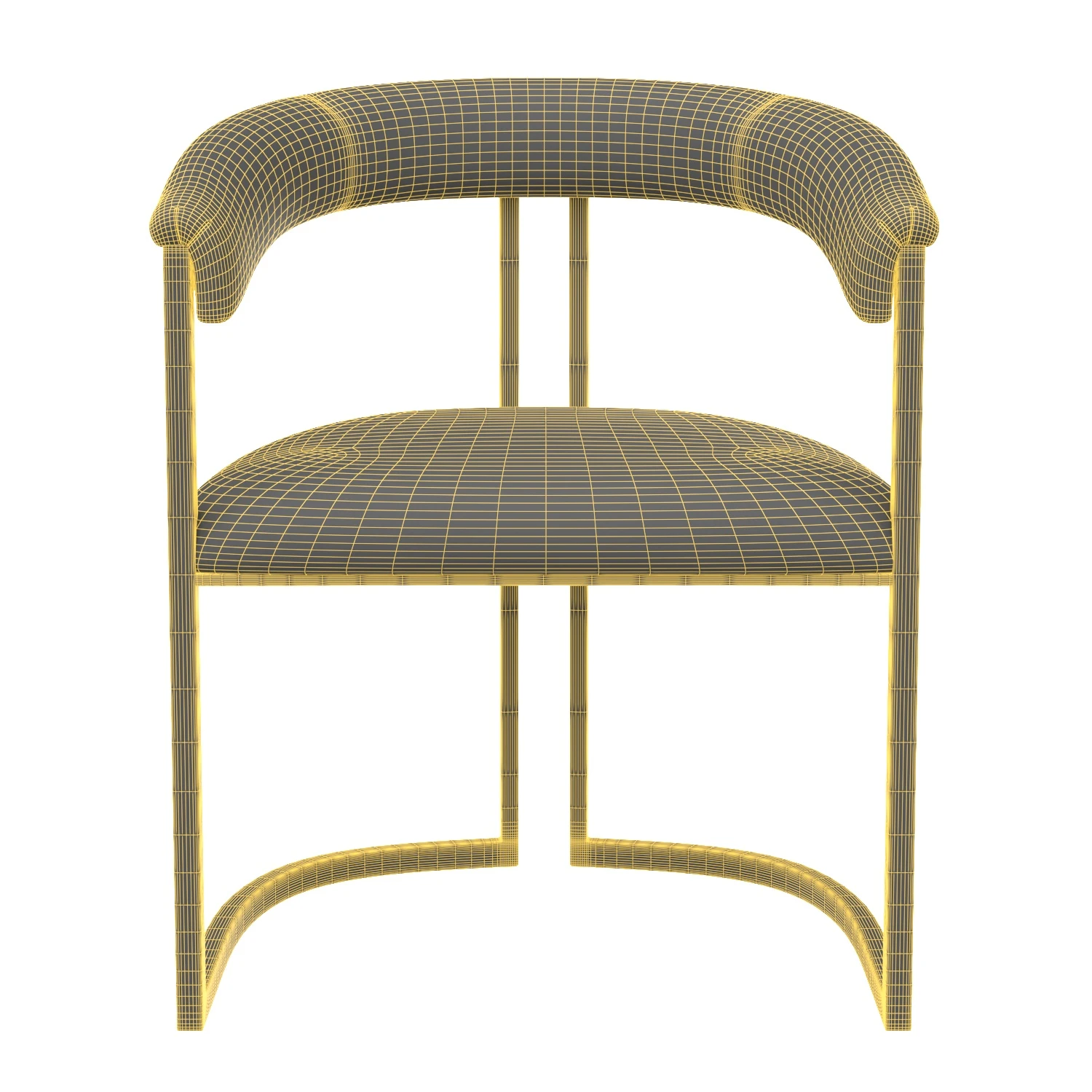 Modern Quinn Arm Chair 3D Model_07