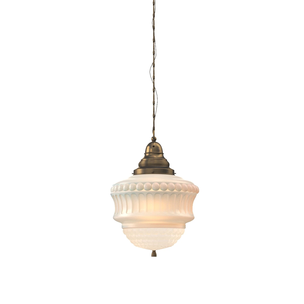 Molded Opaline Glass Pendant 3D Model_01