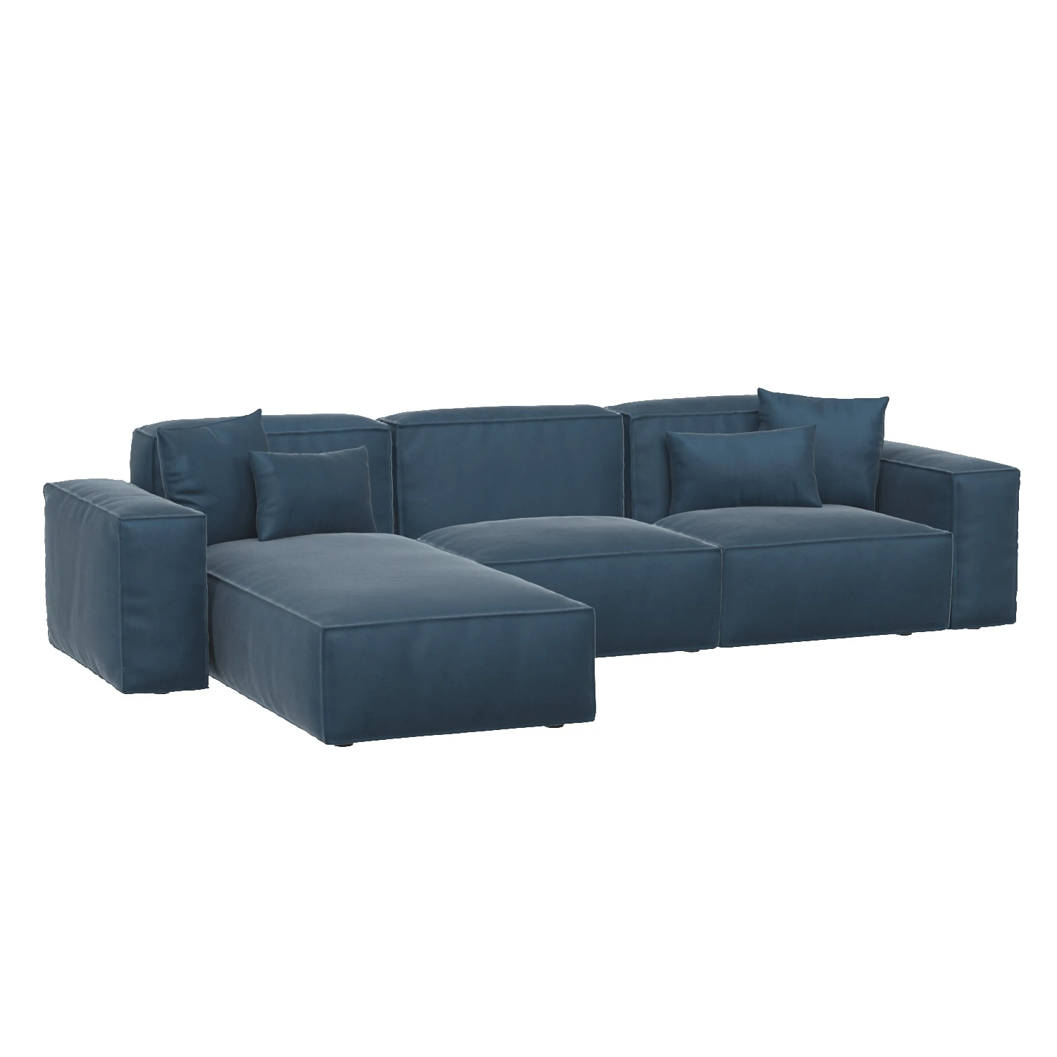 Nordic Fabric Modular Sofa 3D Model_05
