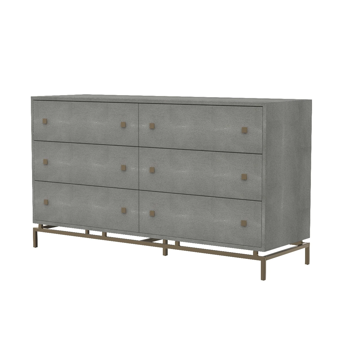 Pesce Shagreen 6 Drawer Dresser B44147 3D Model_01