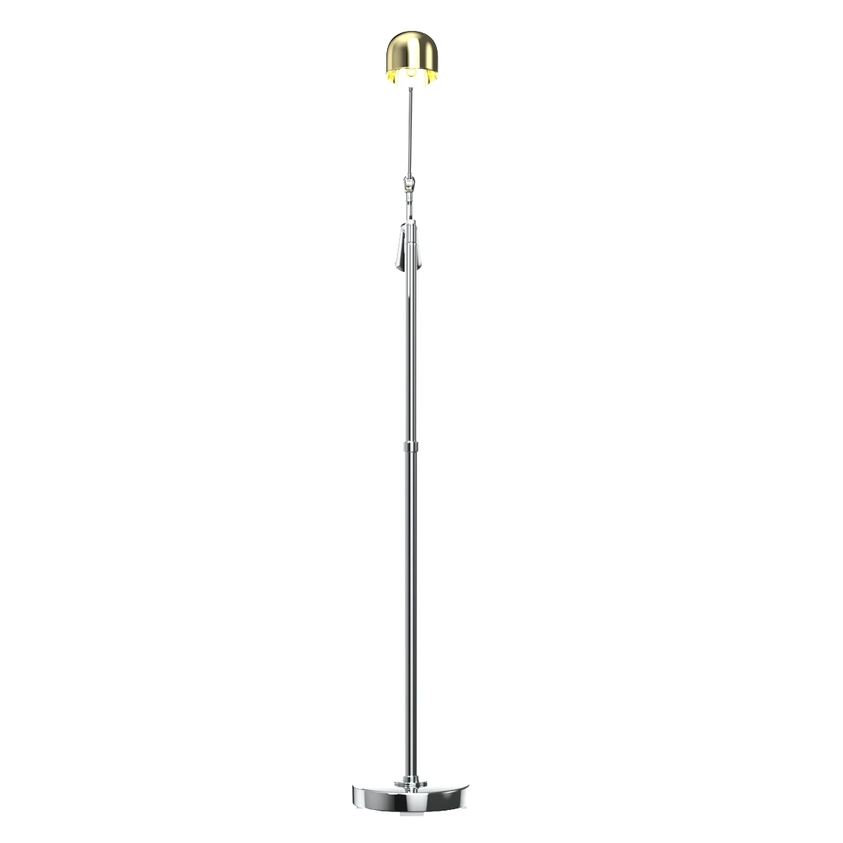 RL 67 Est Chrome Floor Standing Height Adjustable Lamp 3D Model_06
