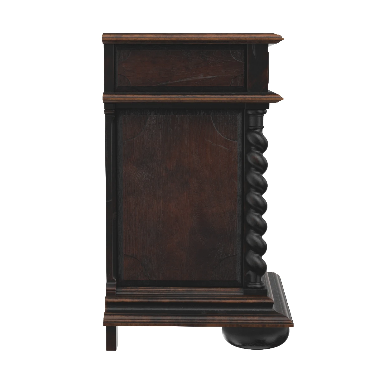 Solid Carved Brutalist French Nightstands 3D Model_04