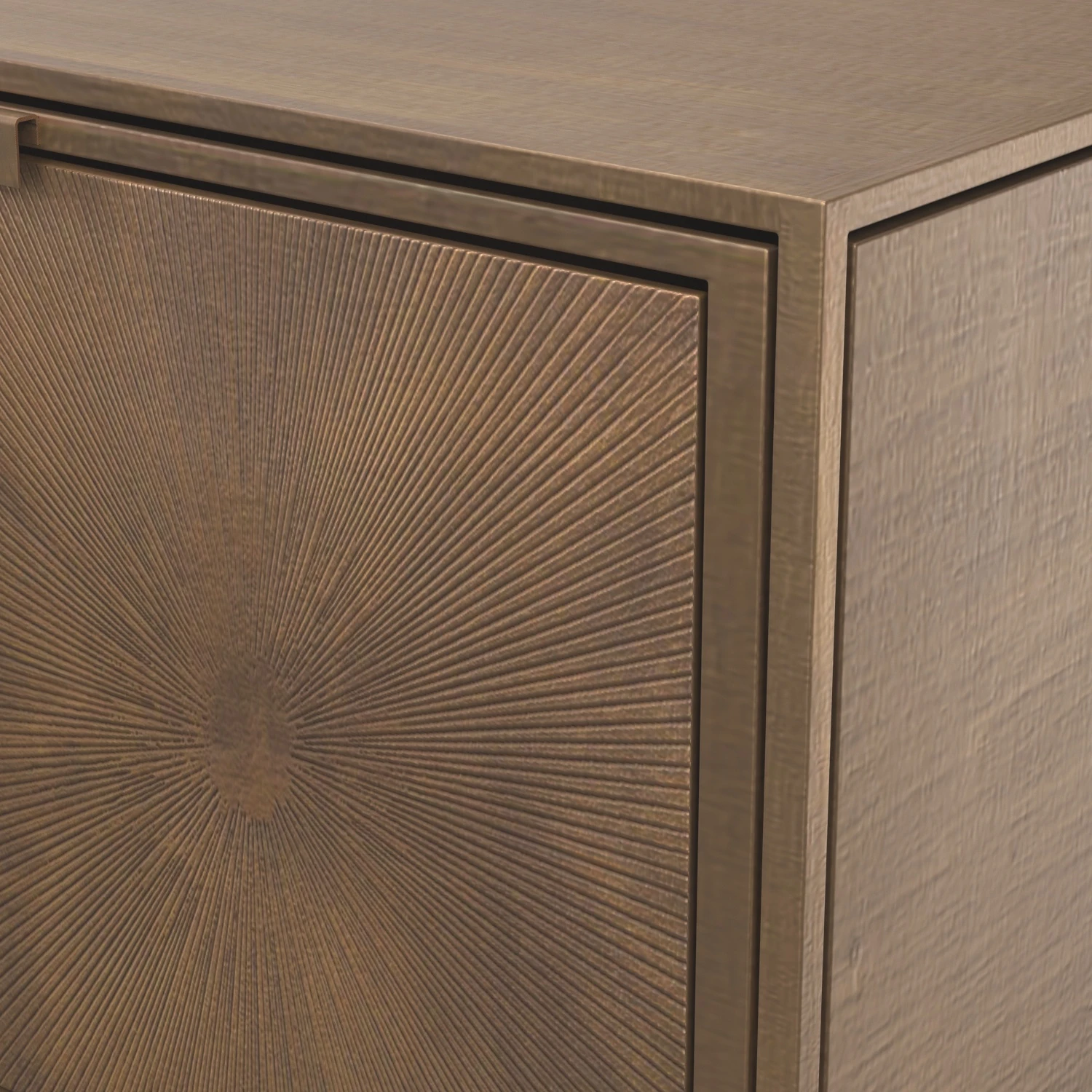 Sunburst Sideboard In Antique Nickel 3D Model_05