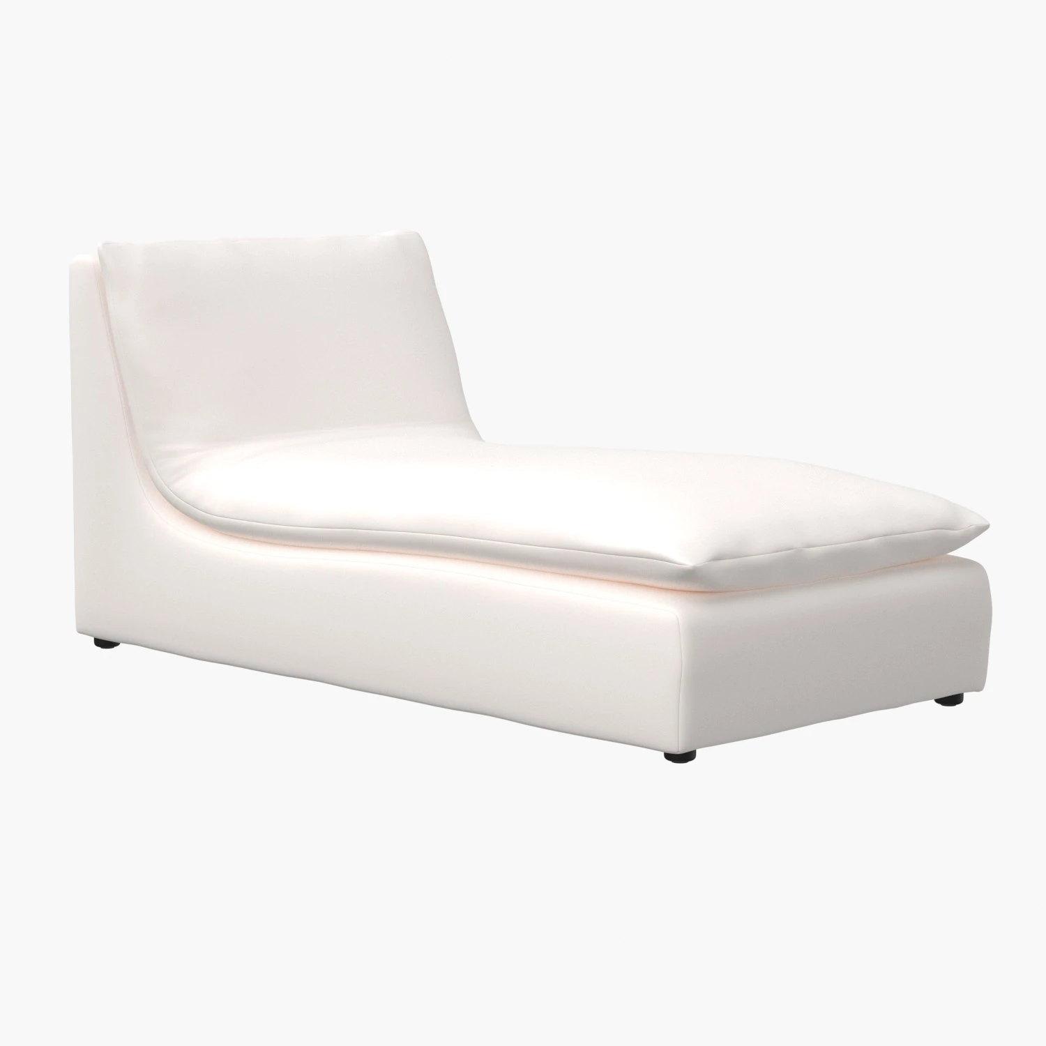 Turn Ivory Chaise Lounge 3D Model_01