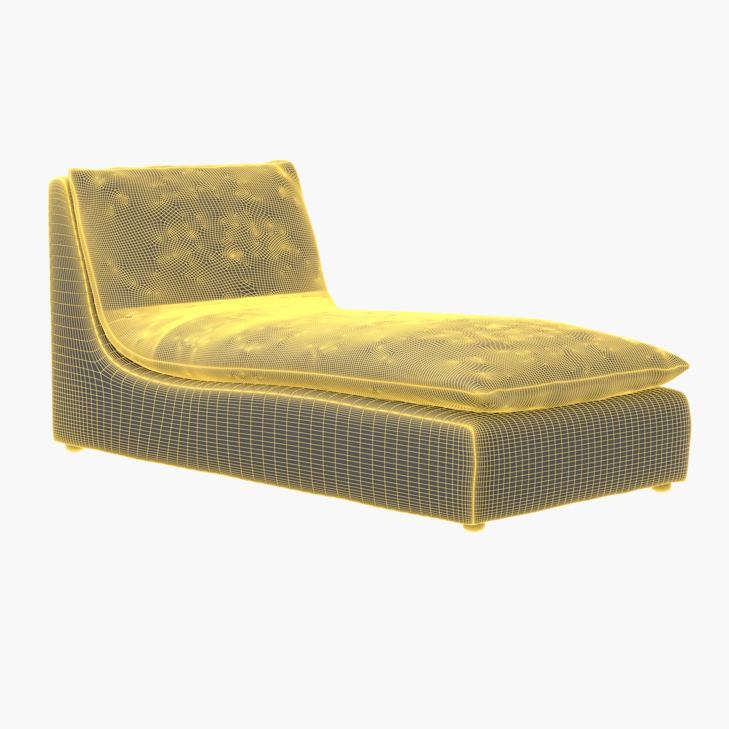 Turn Ivory Chaise Lounge 3D Model_07