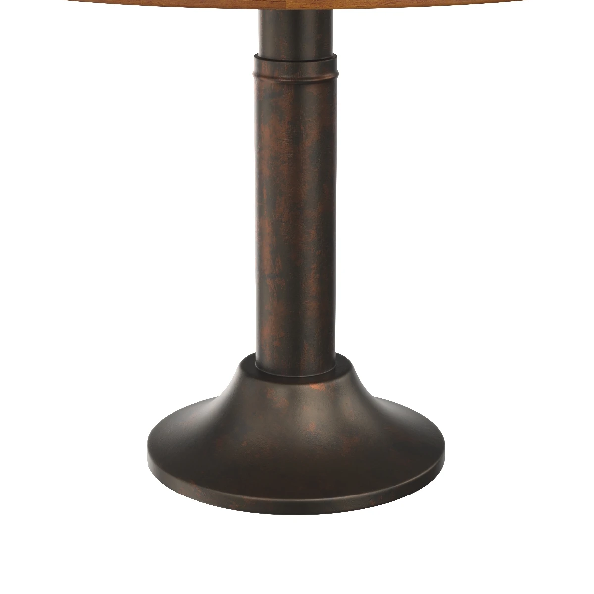 Vintage Round Pedestal Cafe Table 3D Model_05