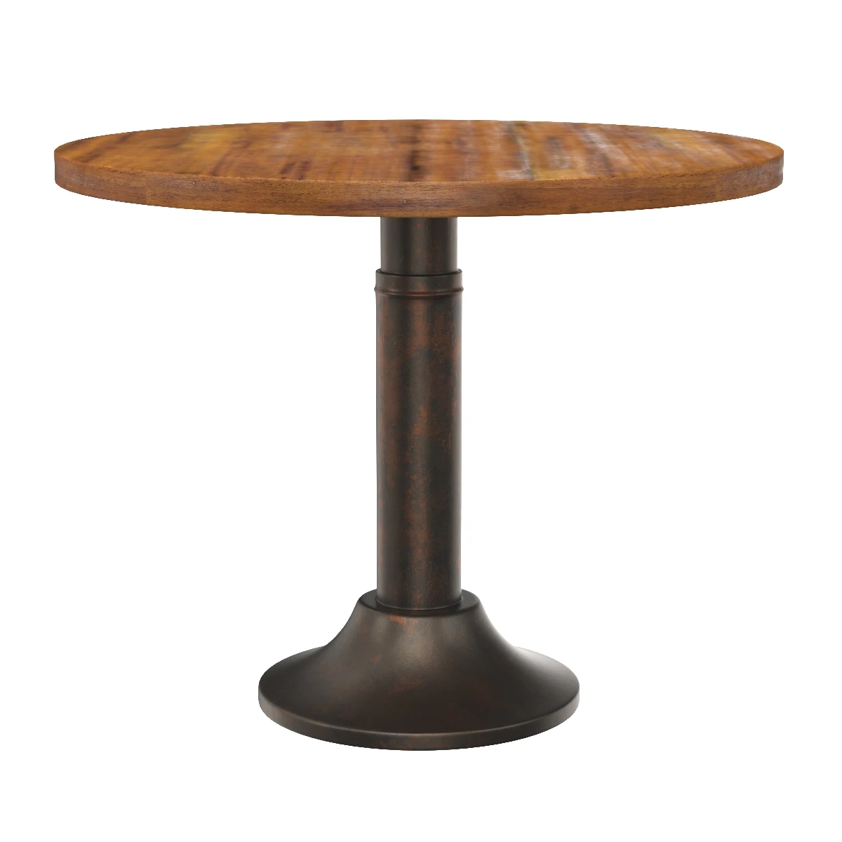 Vintage Round Pedestal Cafe Table 3D Model_06
