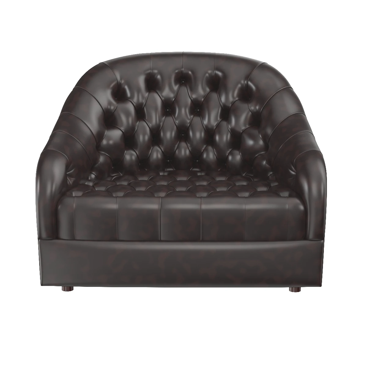 Ward Bennett Button Tufted Sofa 1970s 3D Model_06