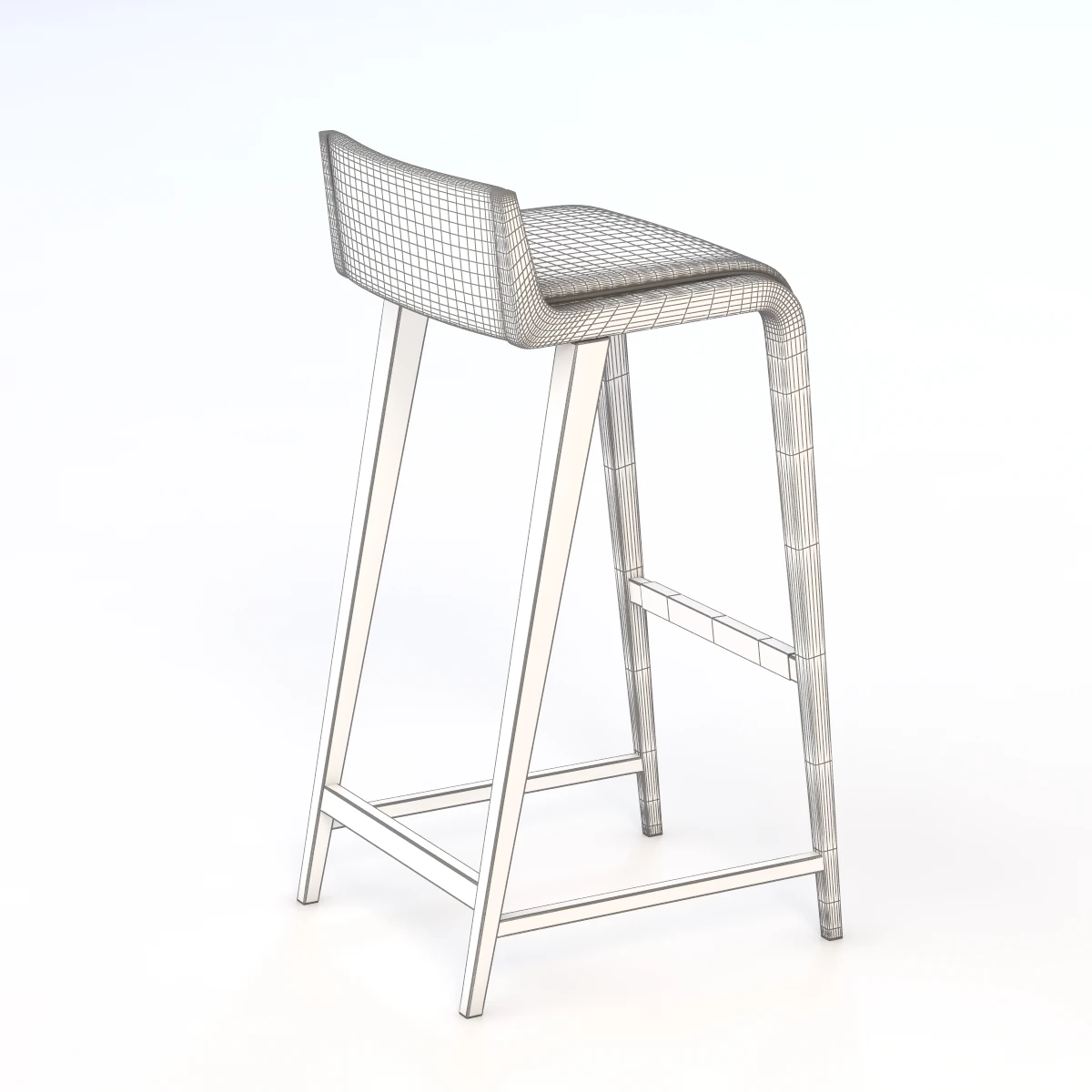 Linus Leather Stool 3D Model_011