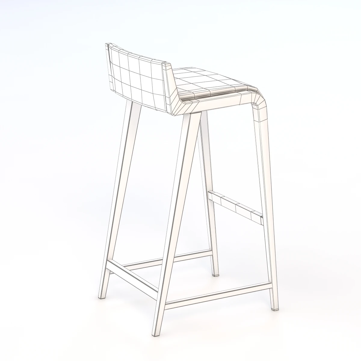 Linus Leather Stool 3D Model_012