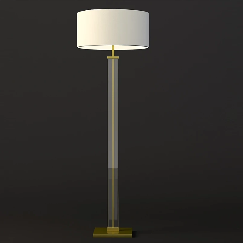 Restoration Hardware Juneau Sculptural Lounge Floor Lamp Shade 3D Model_01