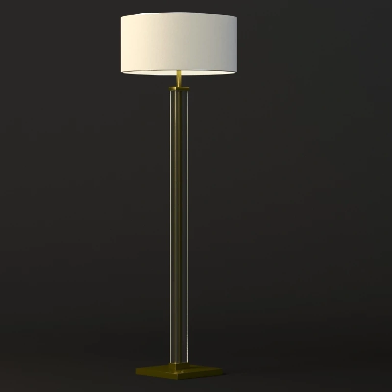 Restoration Hardware Juneau Sculptural Lounge Floor Lamp Shade 3D Model_06