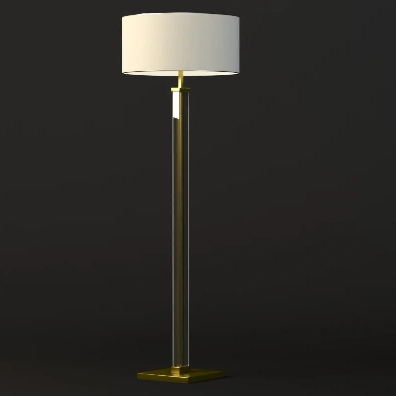 Restoration Hardware Juneau Sculptural Lounge Floor Lamp Shade 3D Model_08