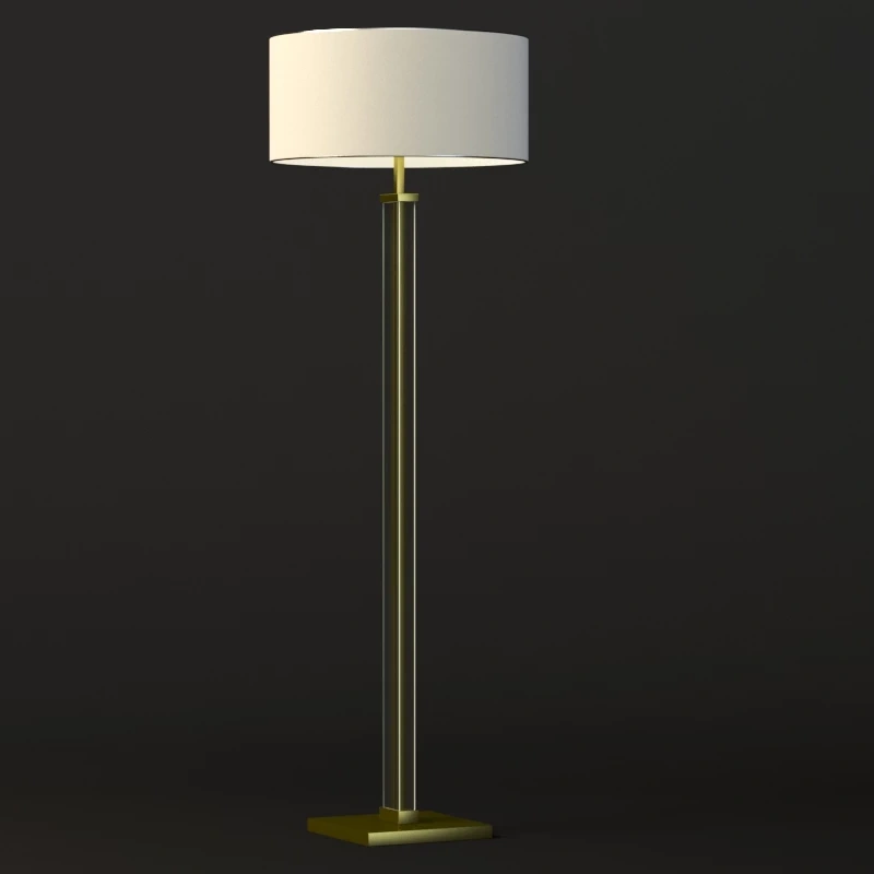 Restoration Hardware Juneau Sculptural Lounge Floor Lamp Shade 3D Model_09