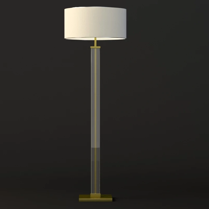 Restoration Hardware Juneau Sculptural Lounge Floor Lamp Shade 3D Model_010