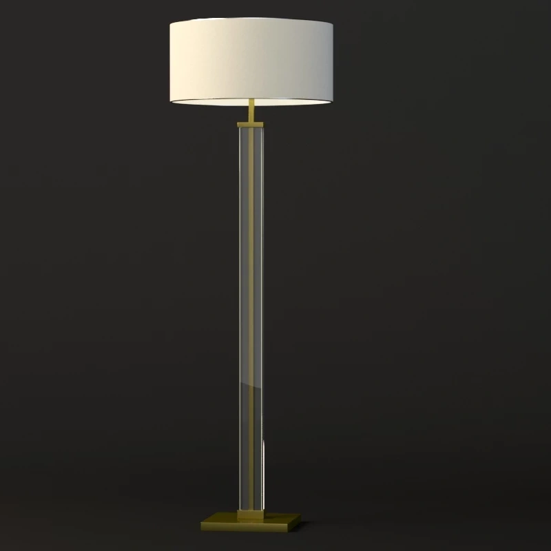 Restoration Hardware Juneau Sculptural Lounge Floor Lamp Shade 3D Model_07