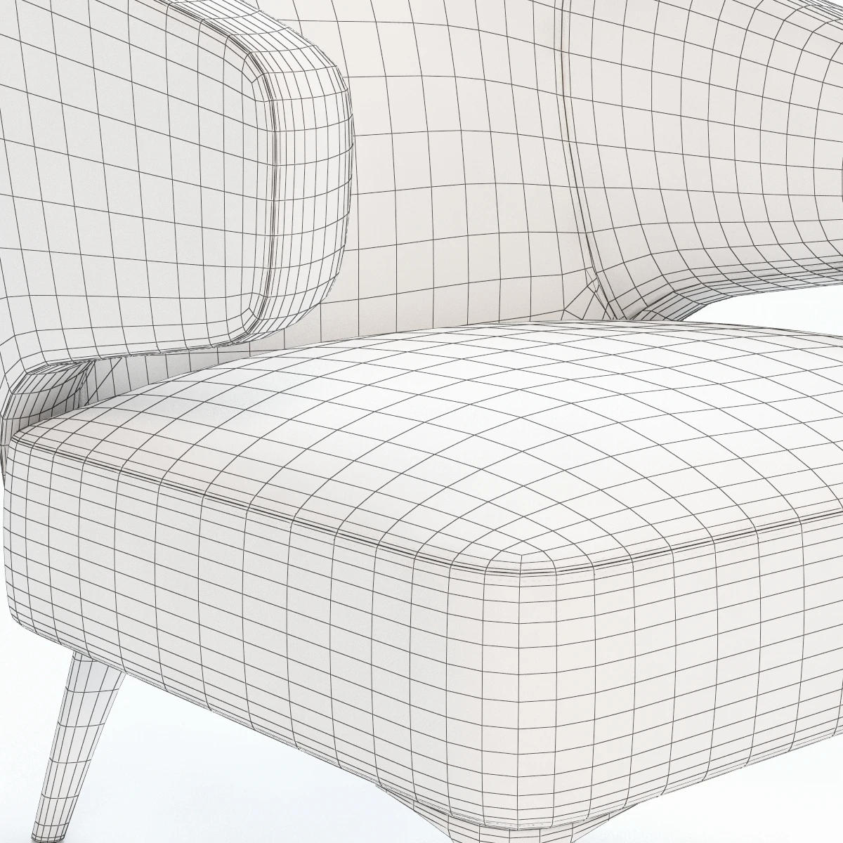 Aston Armchair Minotti 3D Model_06