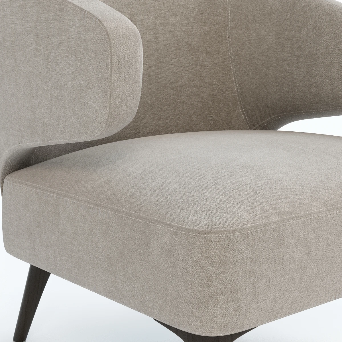 Aston Armchair Minotti 3D Model_05