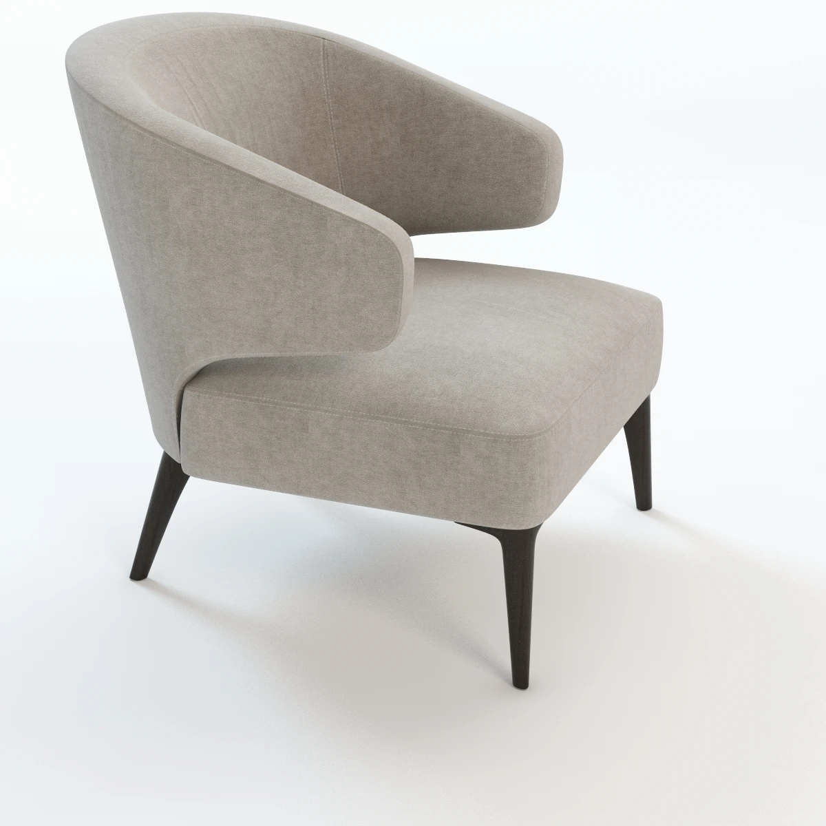 Aston Armchair Minotti 3D Model_03