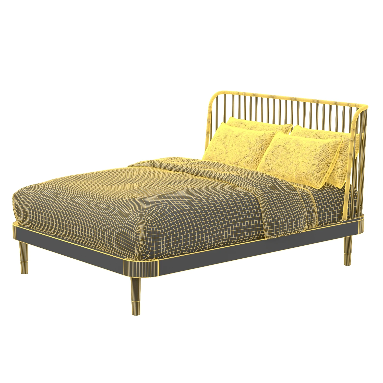 Alpine Belham Platform Bed 3D Model_07