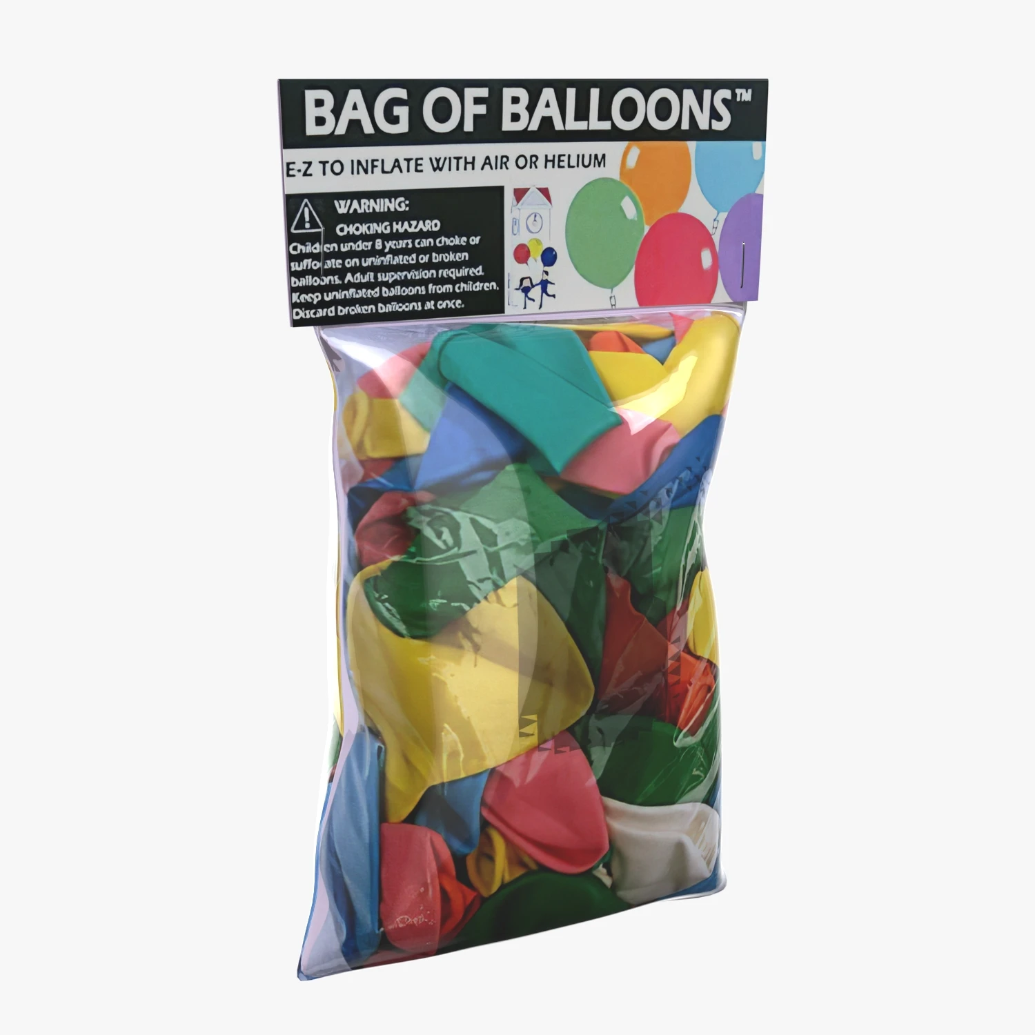 Bag of Balloons 3D Model_03