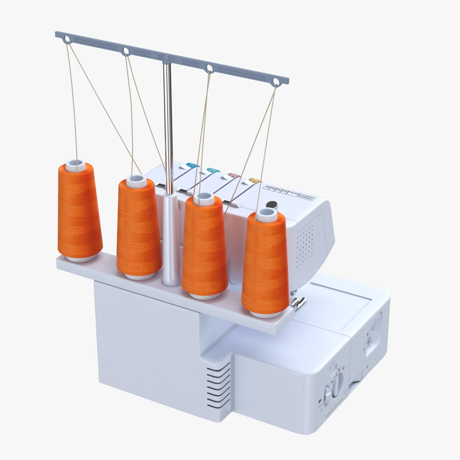 Brother Serger 1034D Heavy-Duty Metal Frame Overlock Machine 3D Model_06