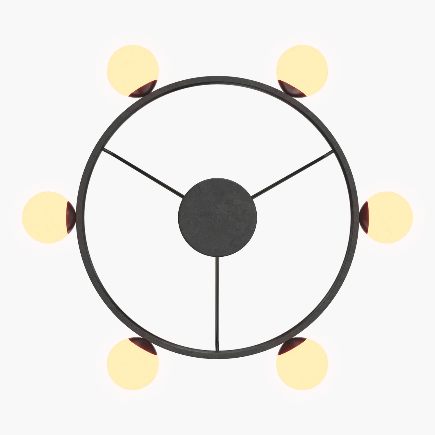 Hayes Round Light Chandelier 3D Model_04