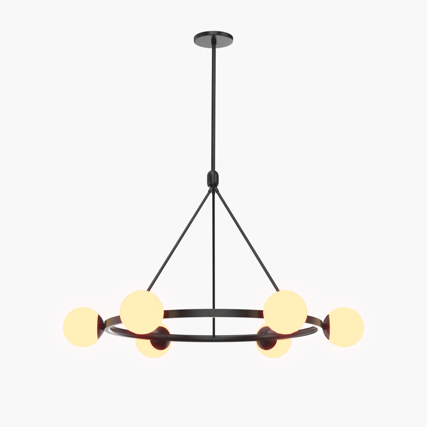 Hayes Round Light Chandelier 3D Model_01