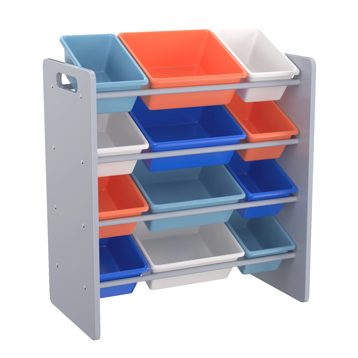 Honey-Can-Do Kids Toy Storage Organizer with 12 Plastic Bins 3D Model_01