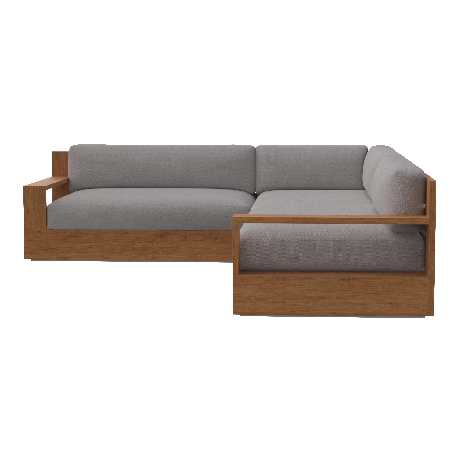 Marbella Teak Right-Arm L-Sectional 3D Model_03