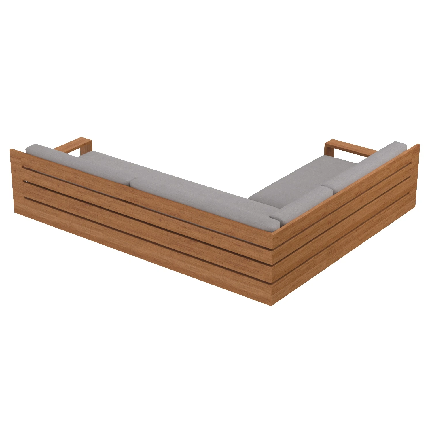 Marbella Teak Right-Arm L-Sectional 3D Model_06