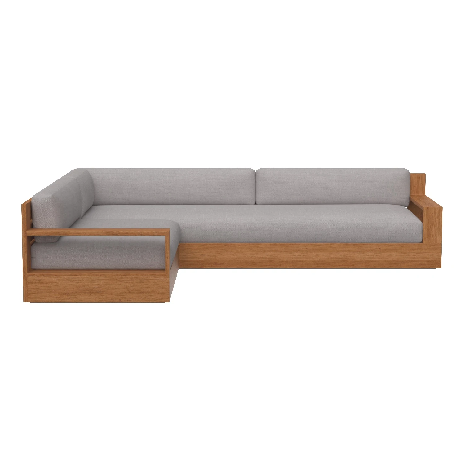 Marbella Teak Right-Arm L-Sectional 3D Model_01
