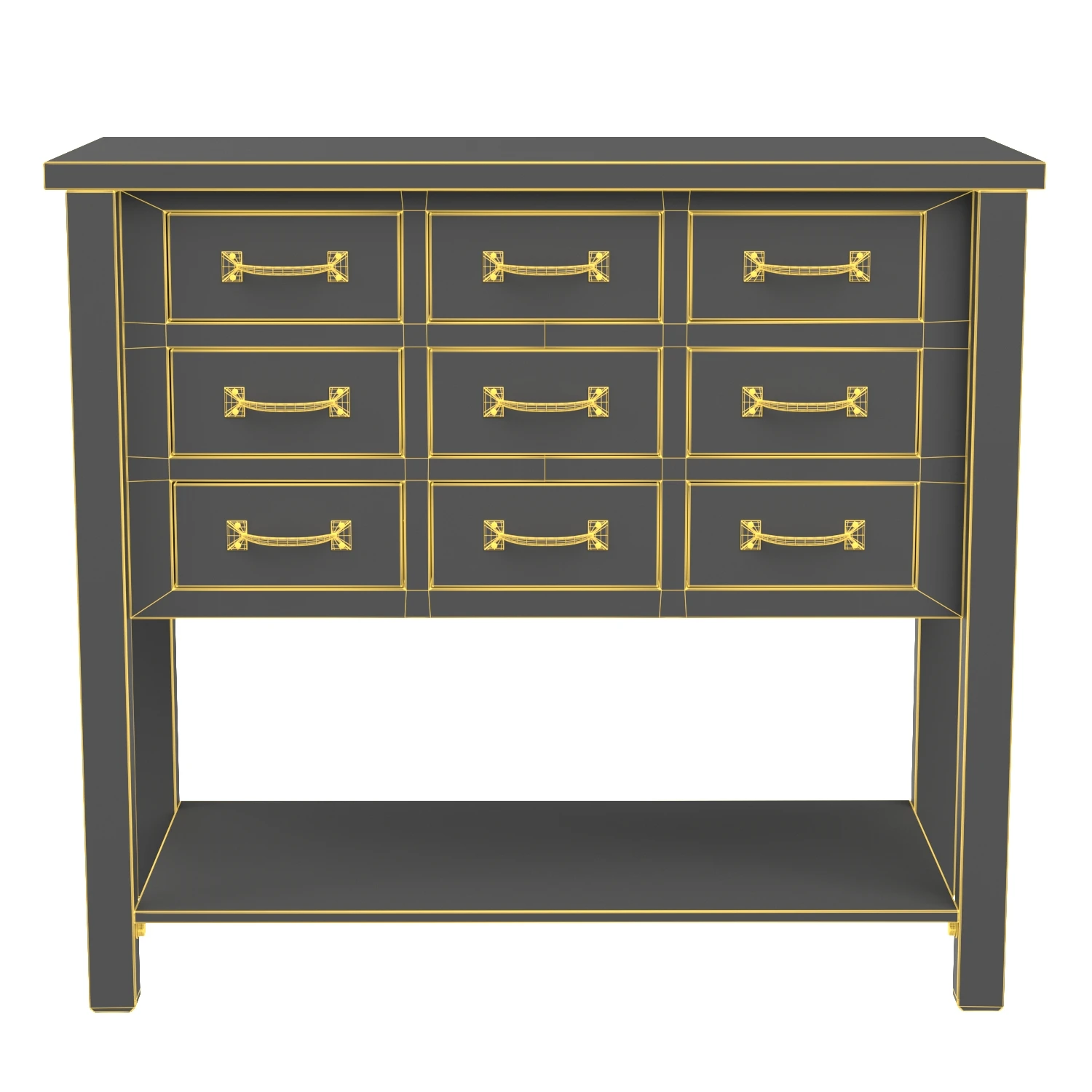 Mendie Drawer Chest 3D Model_07