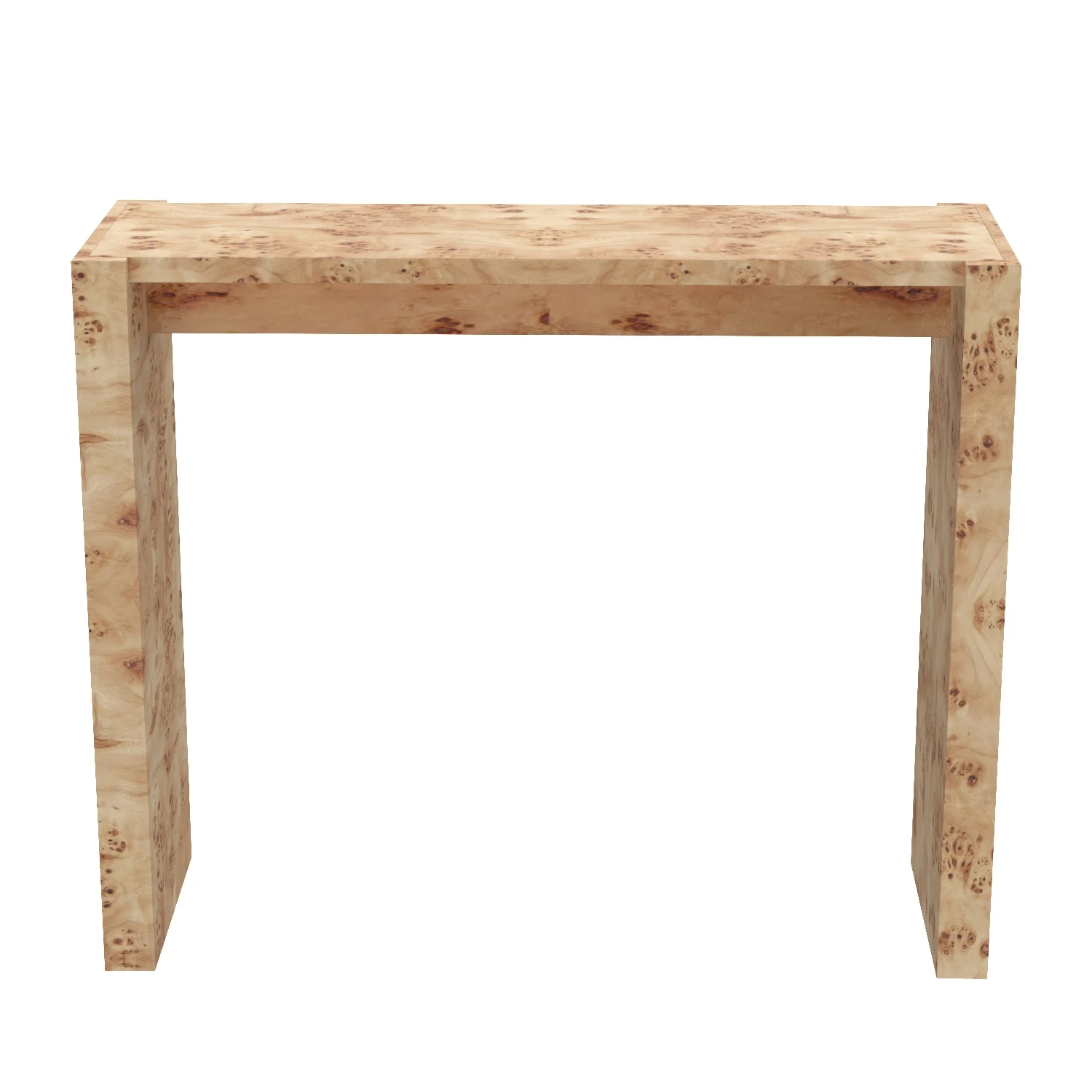 Niche Burl Wood Console Table 34in 3D Model_06