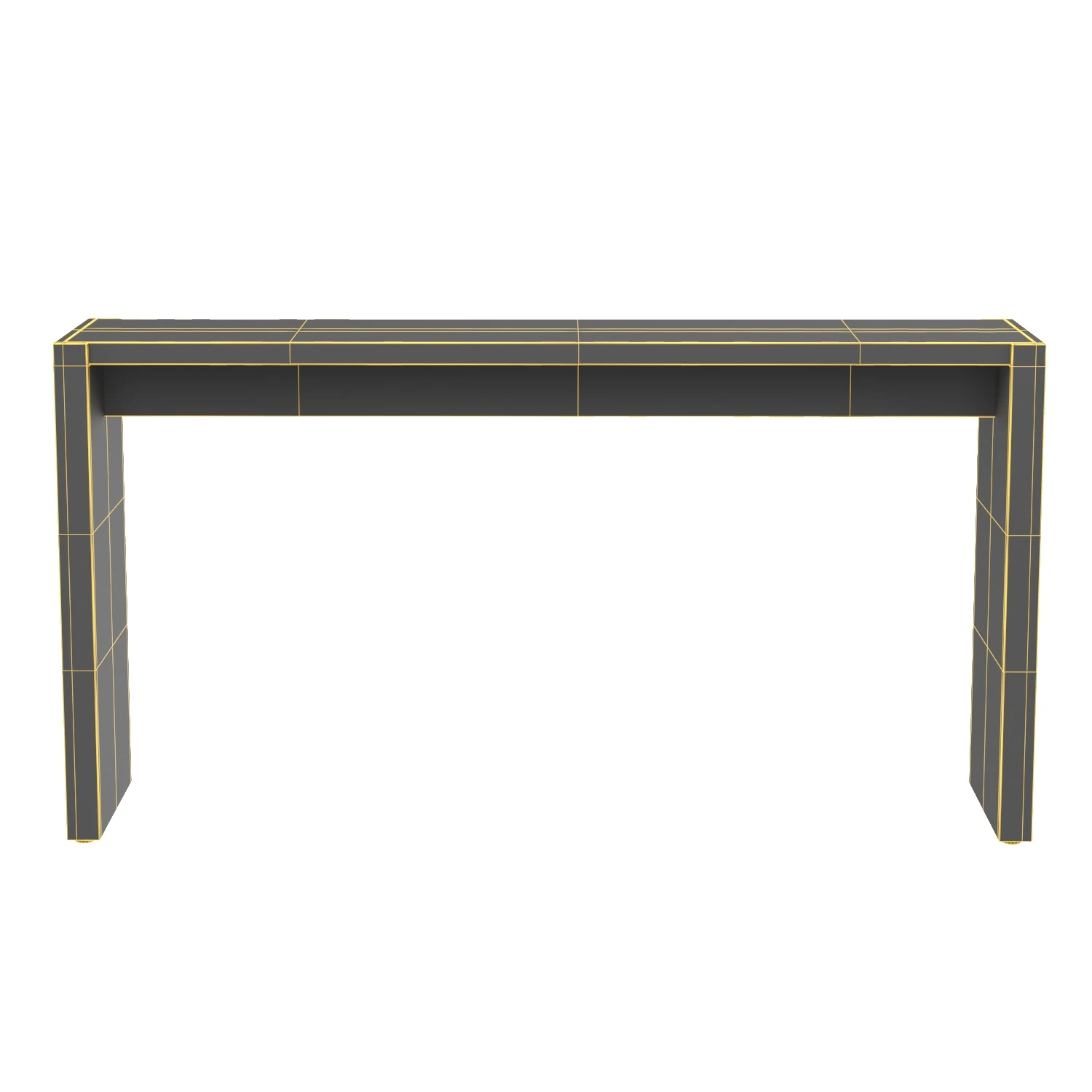 Niche Burl Wood Console Table 54in 3D Model_07