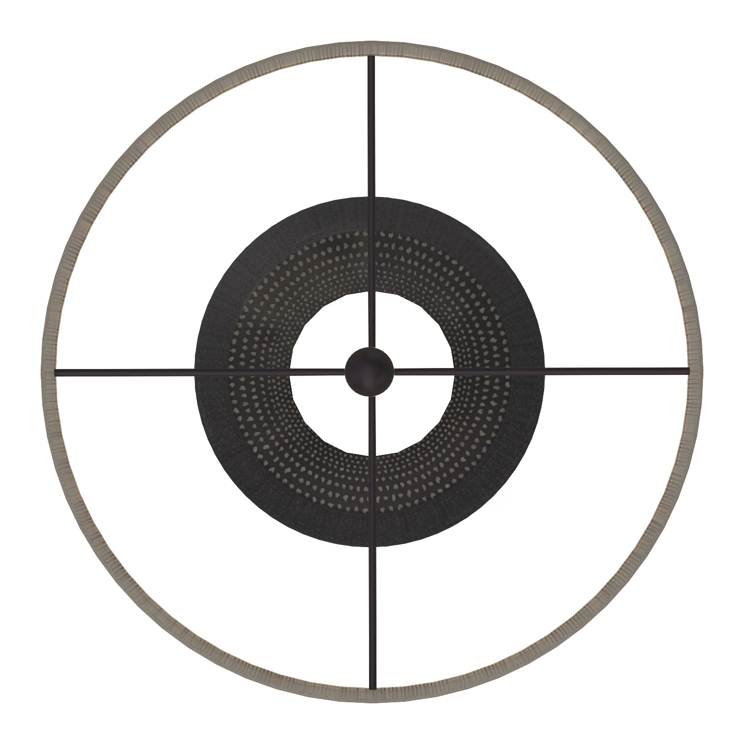 Pacific CoastRocco 30in Hammered Tall Jar Resin Table Lamp 3D Model_04