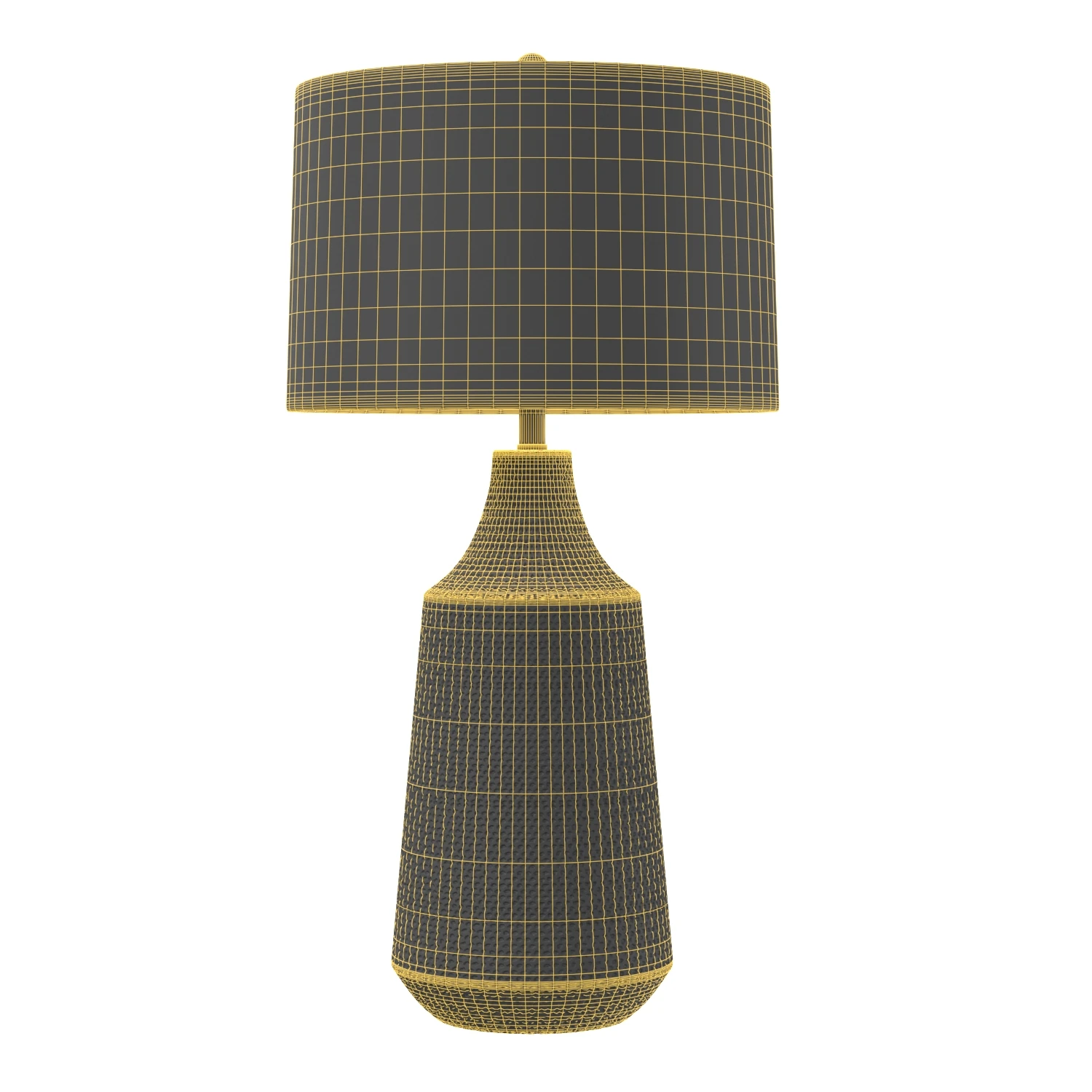 Pacific CoastRocco 30in Hammered Tall Jar Resin Table Lamp 3D Model_07