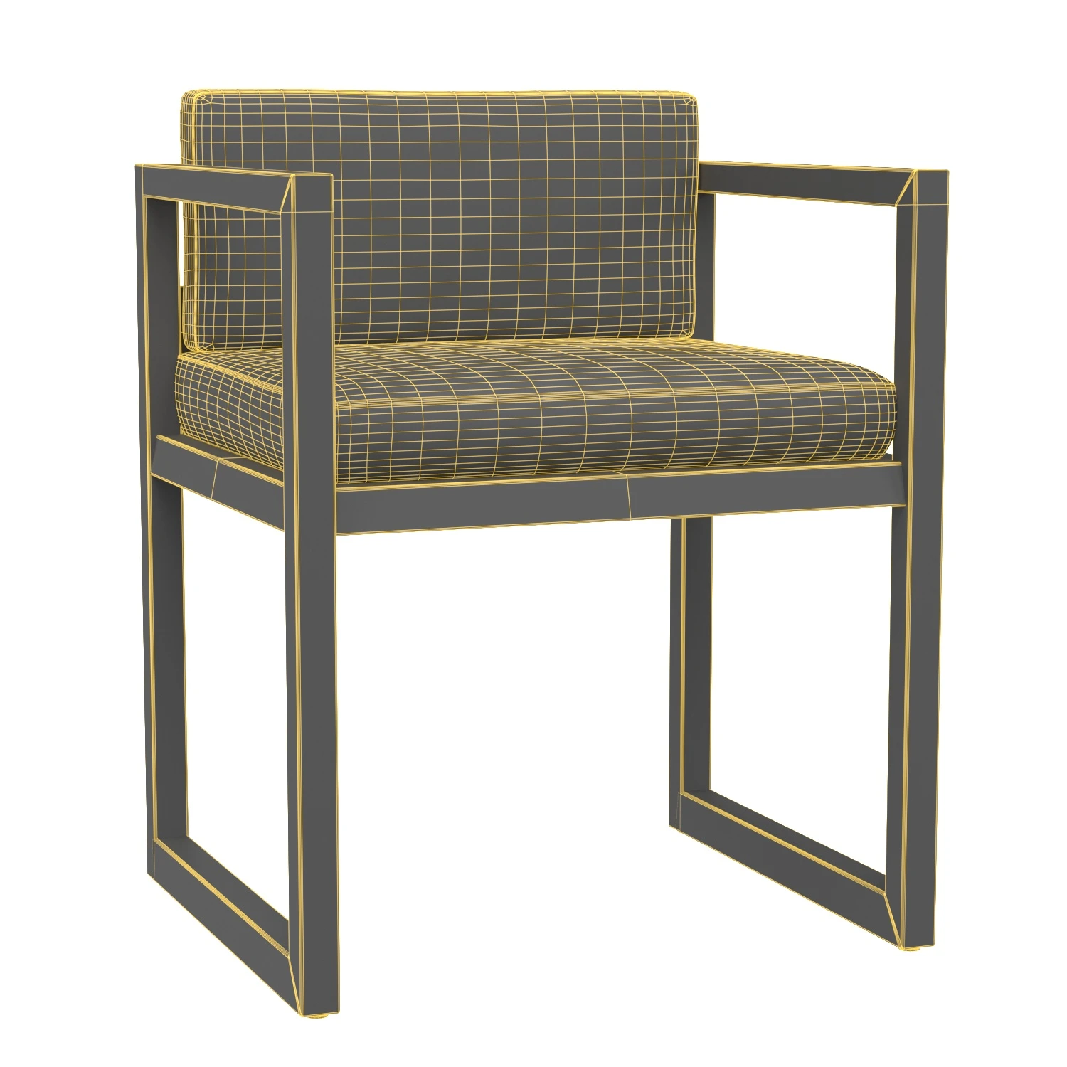 Paloma Teak Dining Armchair 3D Model_07