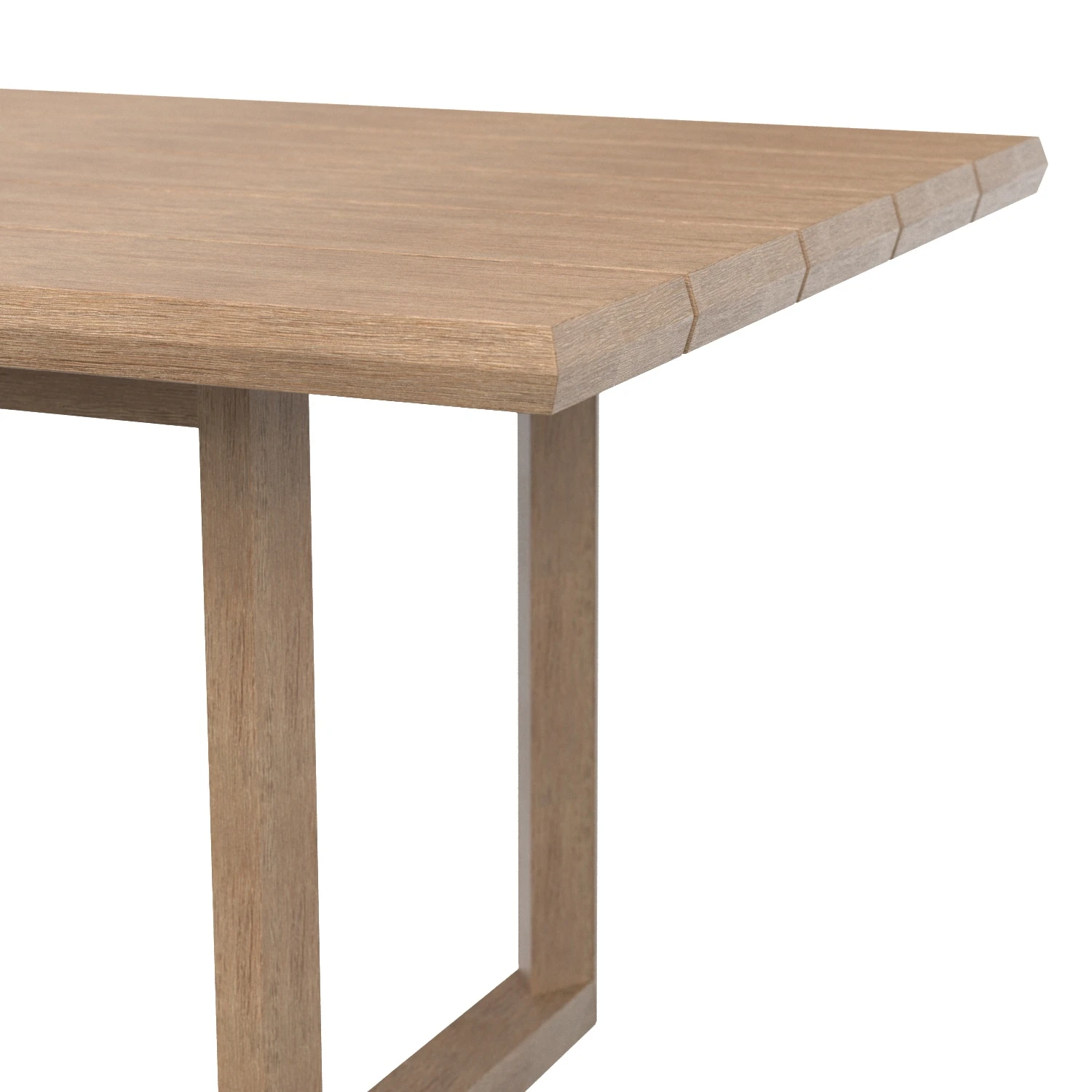 Paloma Teak Rectangular Dining Table 3D Model_05