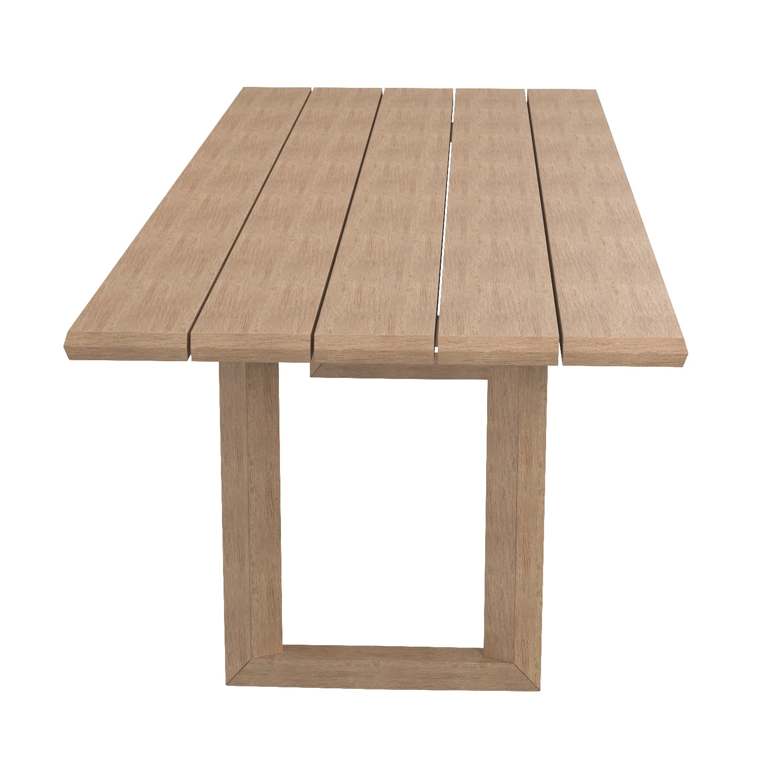 Paloma Teak Rectangular Dining Table 3D Model_03