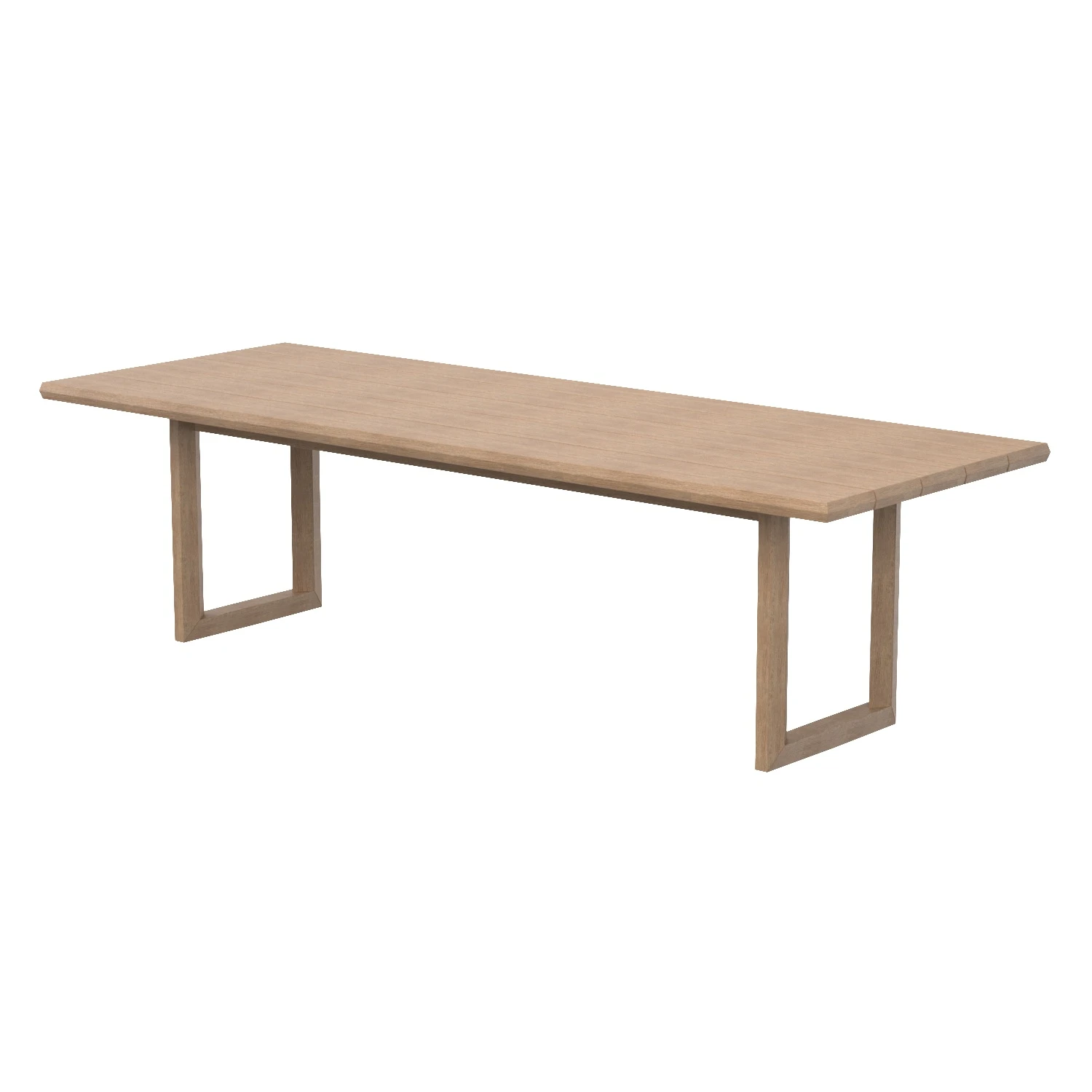 Paloma Teak Rectangular Dining Table 3D Model_01
