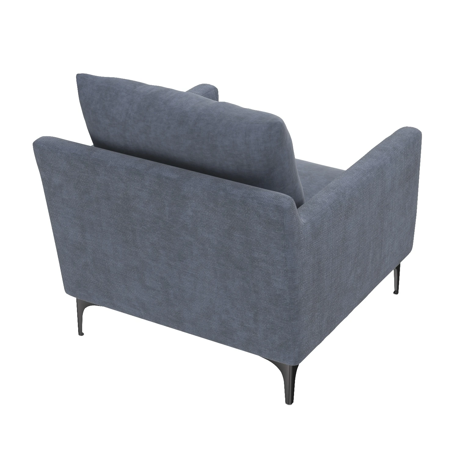Paris Armchair Blue 3D Model_06