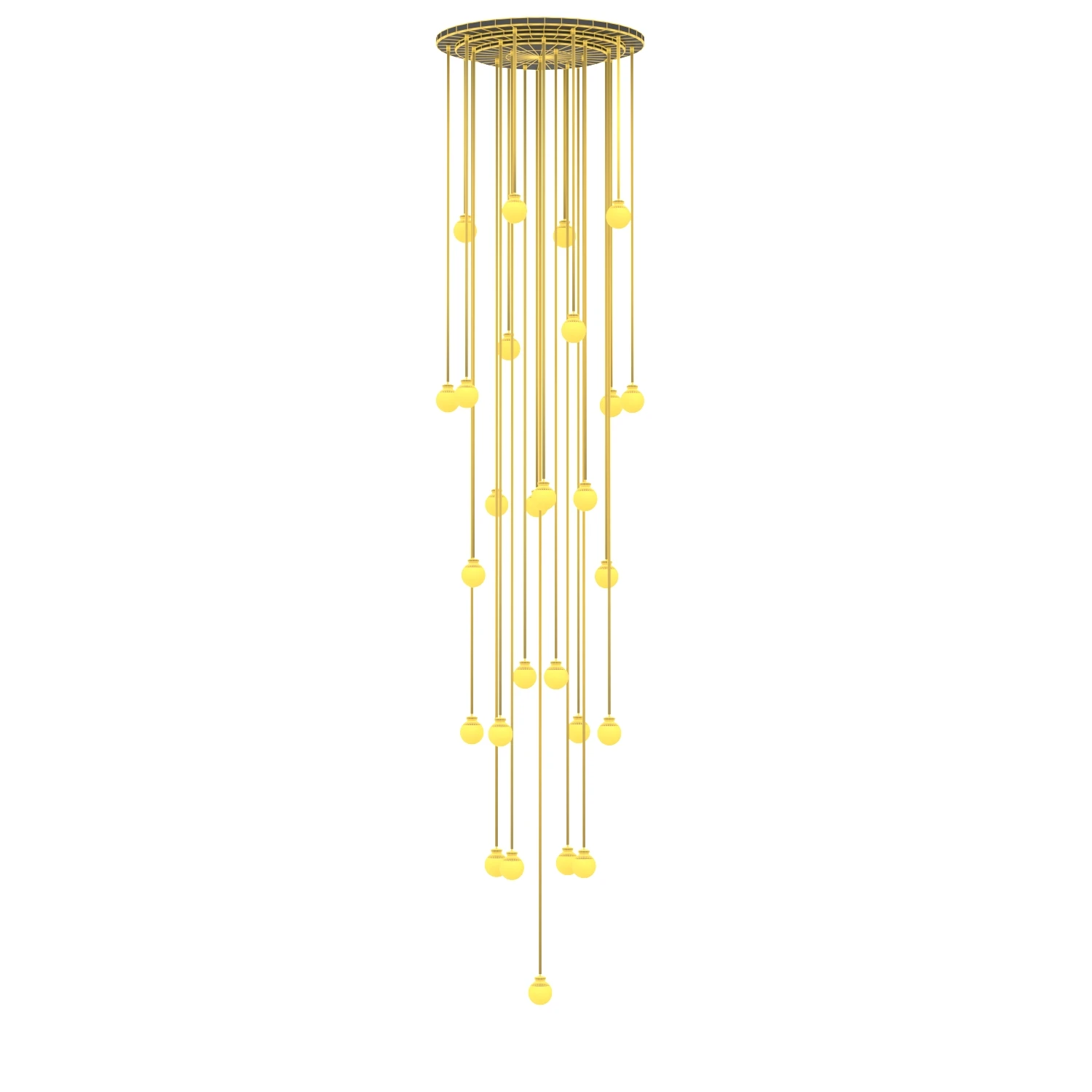 Pearl Round Chandelier 175in 3D Model_07
