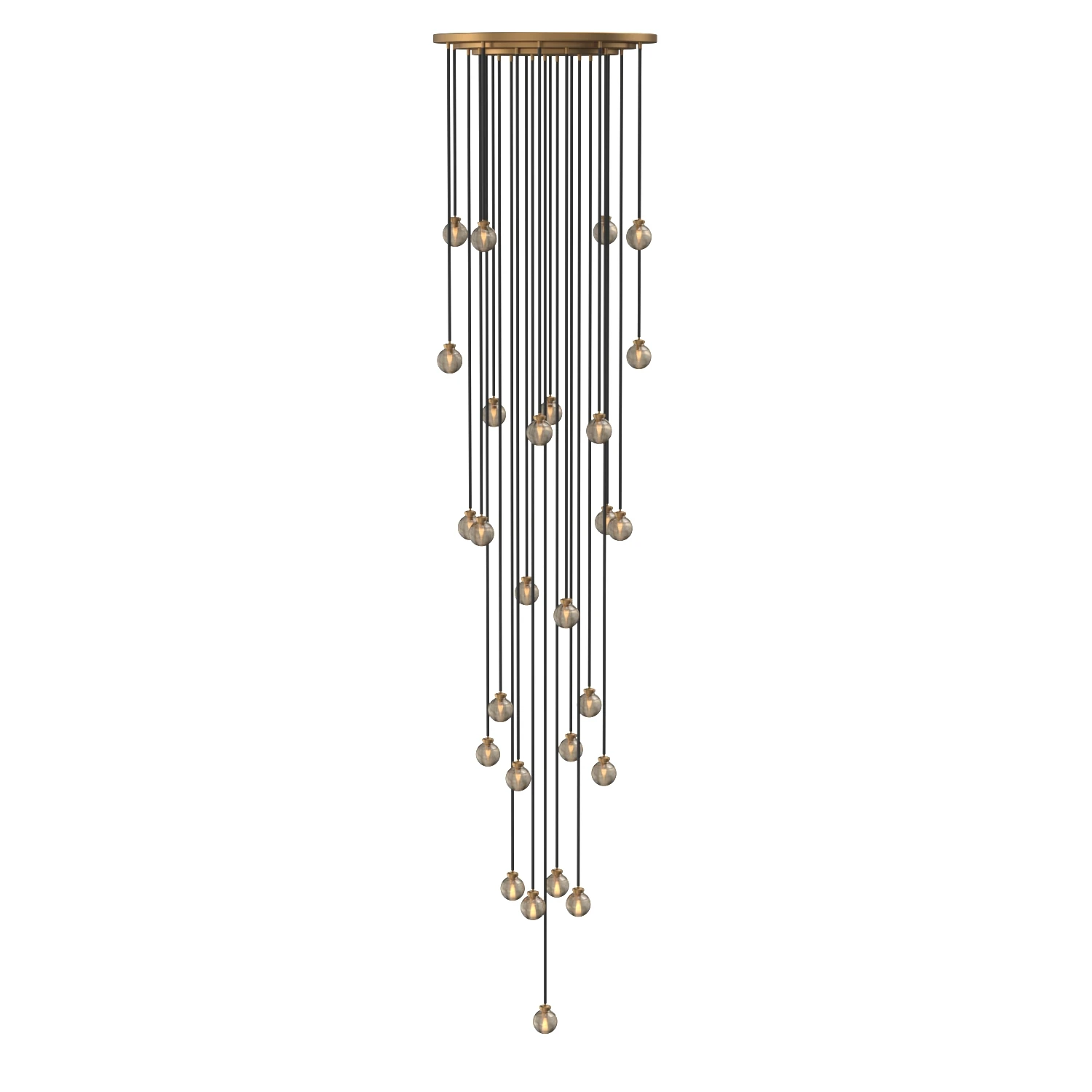 Pearl Round Chandelier 175in 3D Model_03