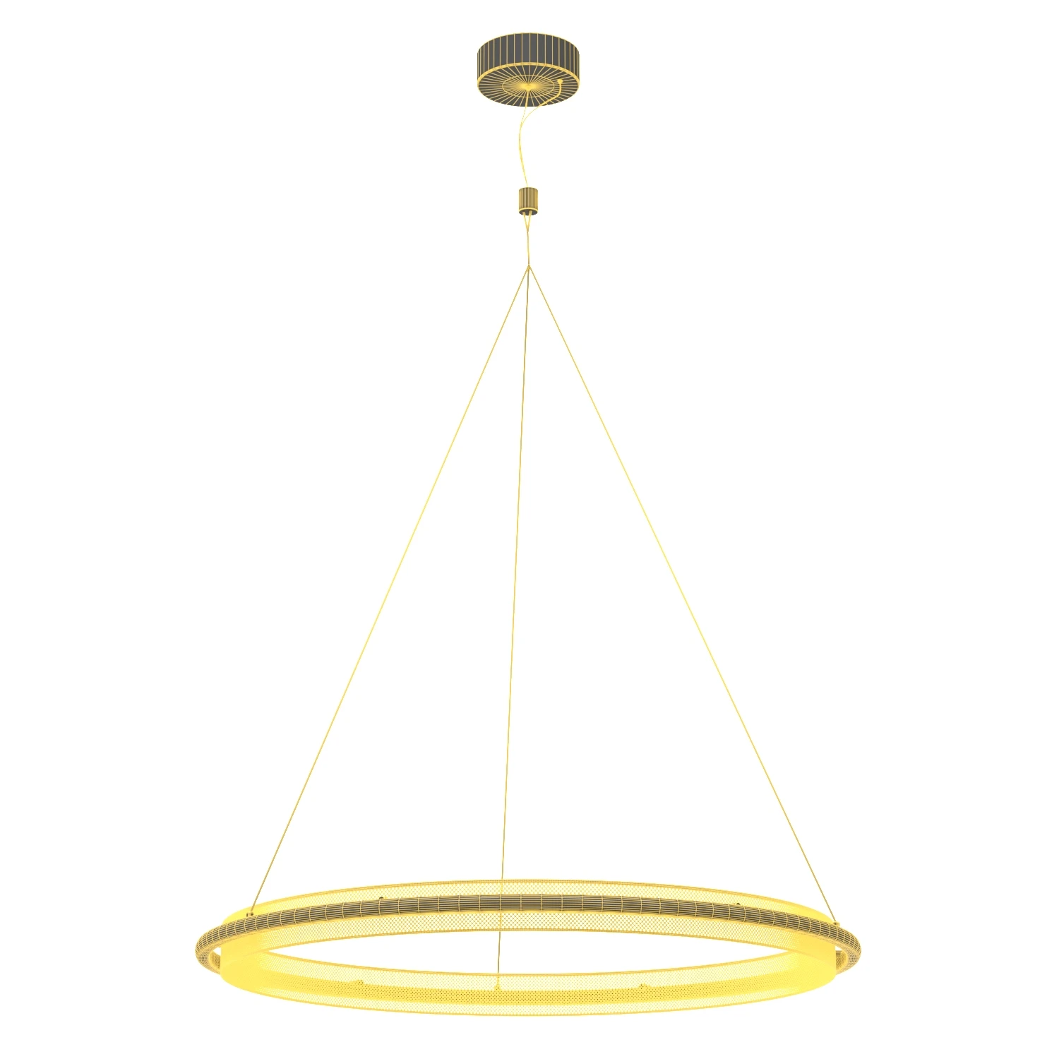 Perforated Single LED Chandelier 3D Model_07